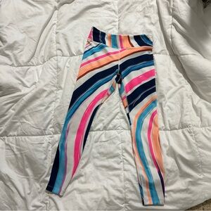 Nike Multicolor Striped Kids Leggings